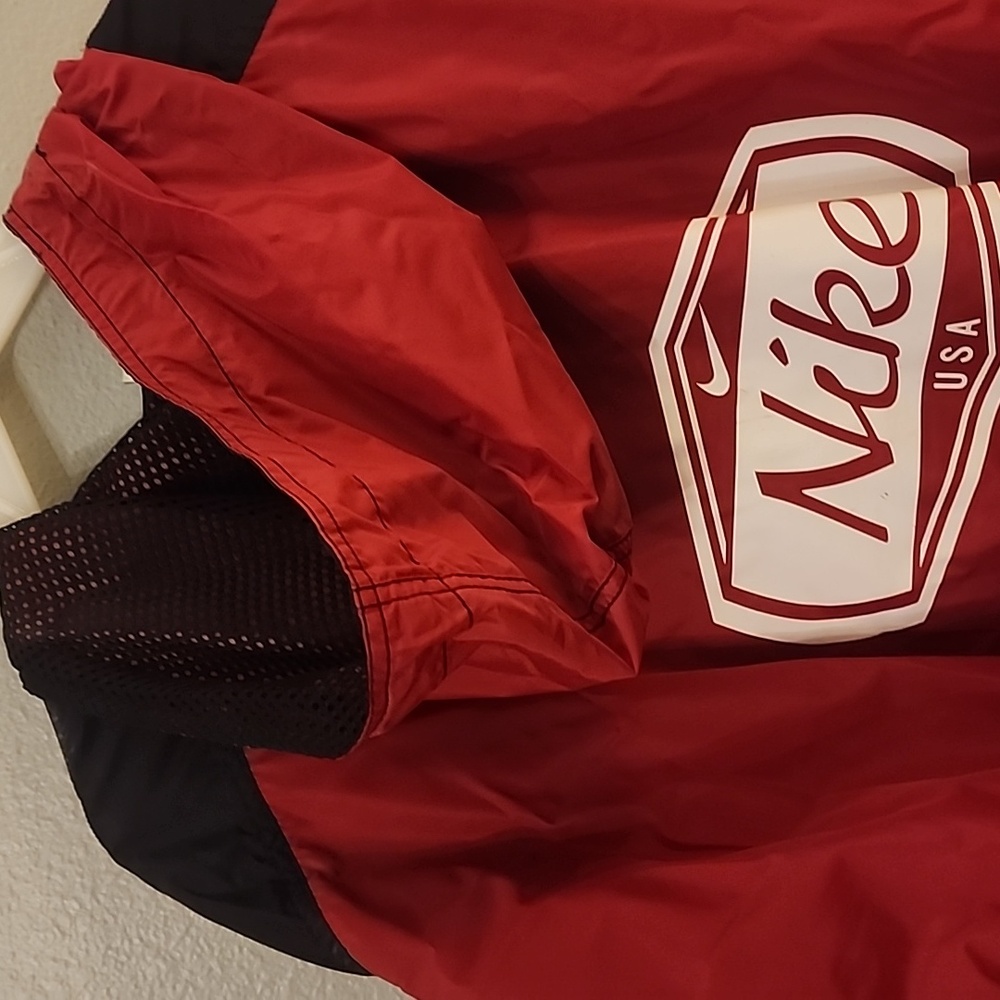 Vintage Nike windbreaker men's zip-up red size large - Picture 8 of 8